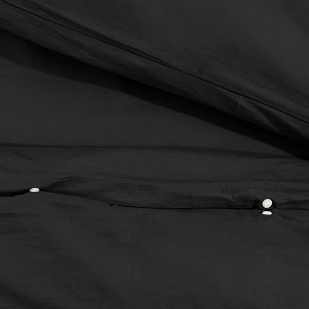 Set Copripiumino Nero 155x220 cm in Cotone 136119