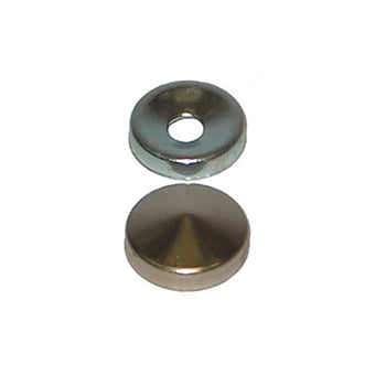 Borchie coprivite coniche in otone nichelato Ã˜ 16 mm. 12 pz.