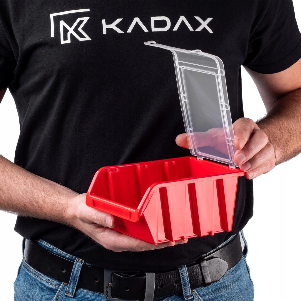 Set di 10 vassoi portaoggetti da officina KADAX, dimensioni 195x120 mm.