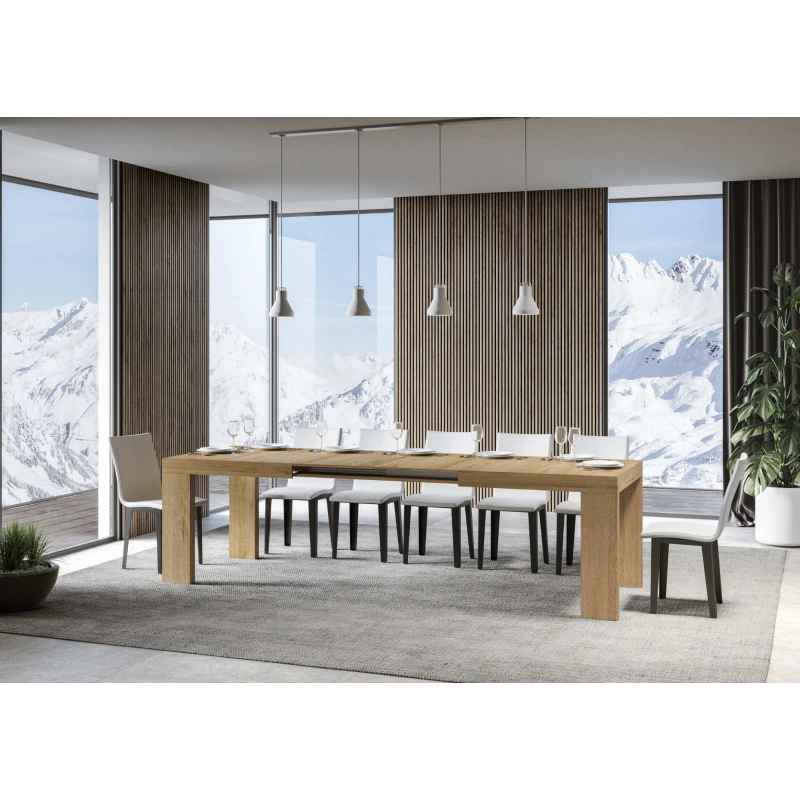Tavolo allungabile 90x160/420 cm Roxell - Quercia Natura