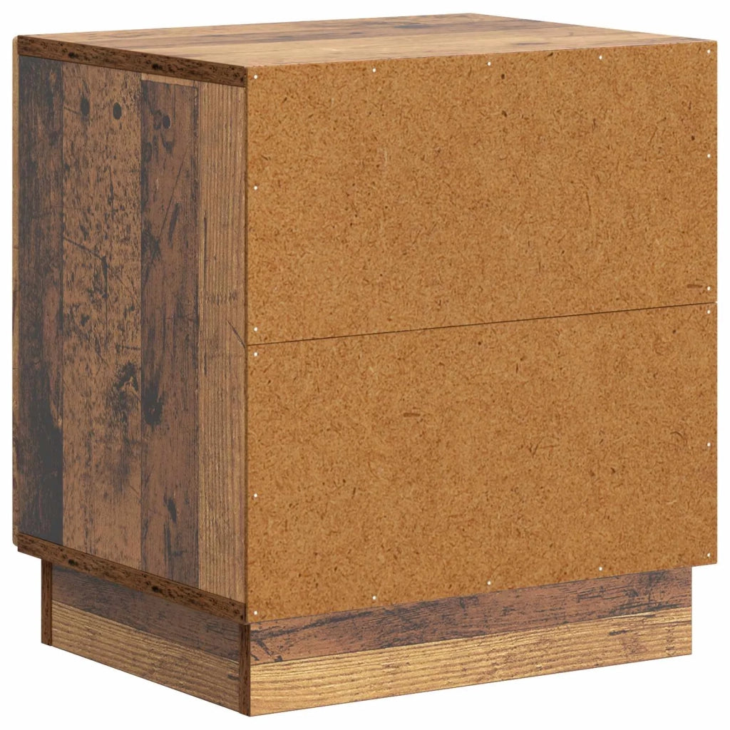 Comodino 2 pz Legno antico 43 x 34,5 x 47 cm 895272