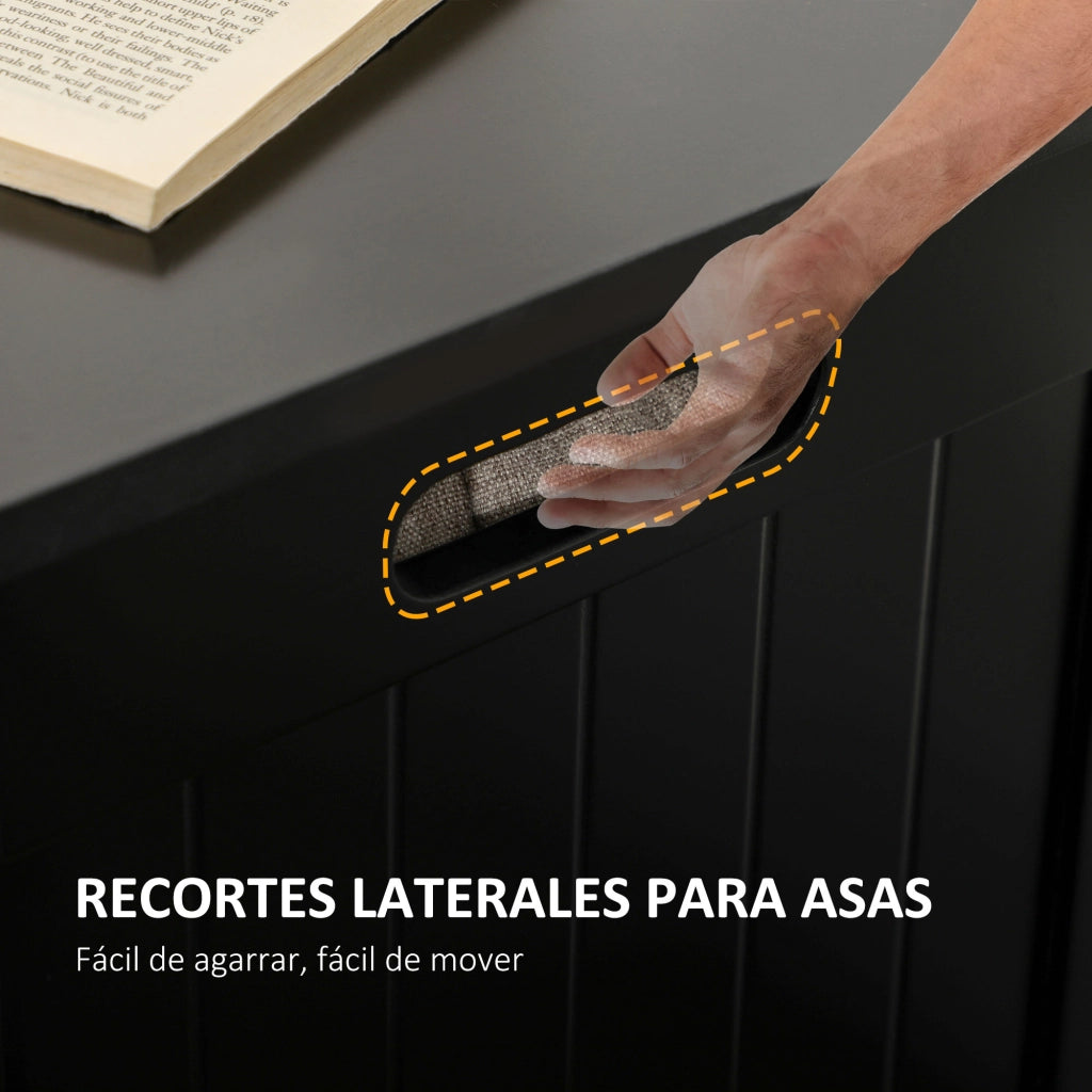 Cassa di Stoccaggio ¨C Minimal ¨C 81x40x46 cm Nero