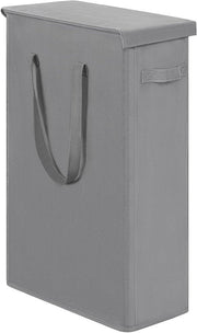 Wasmachine compatta con coperchio 60 litri - Grigio, respirante e pieghevole