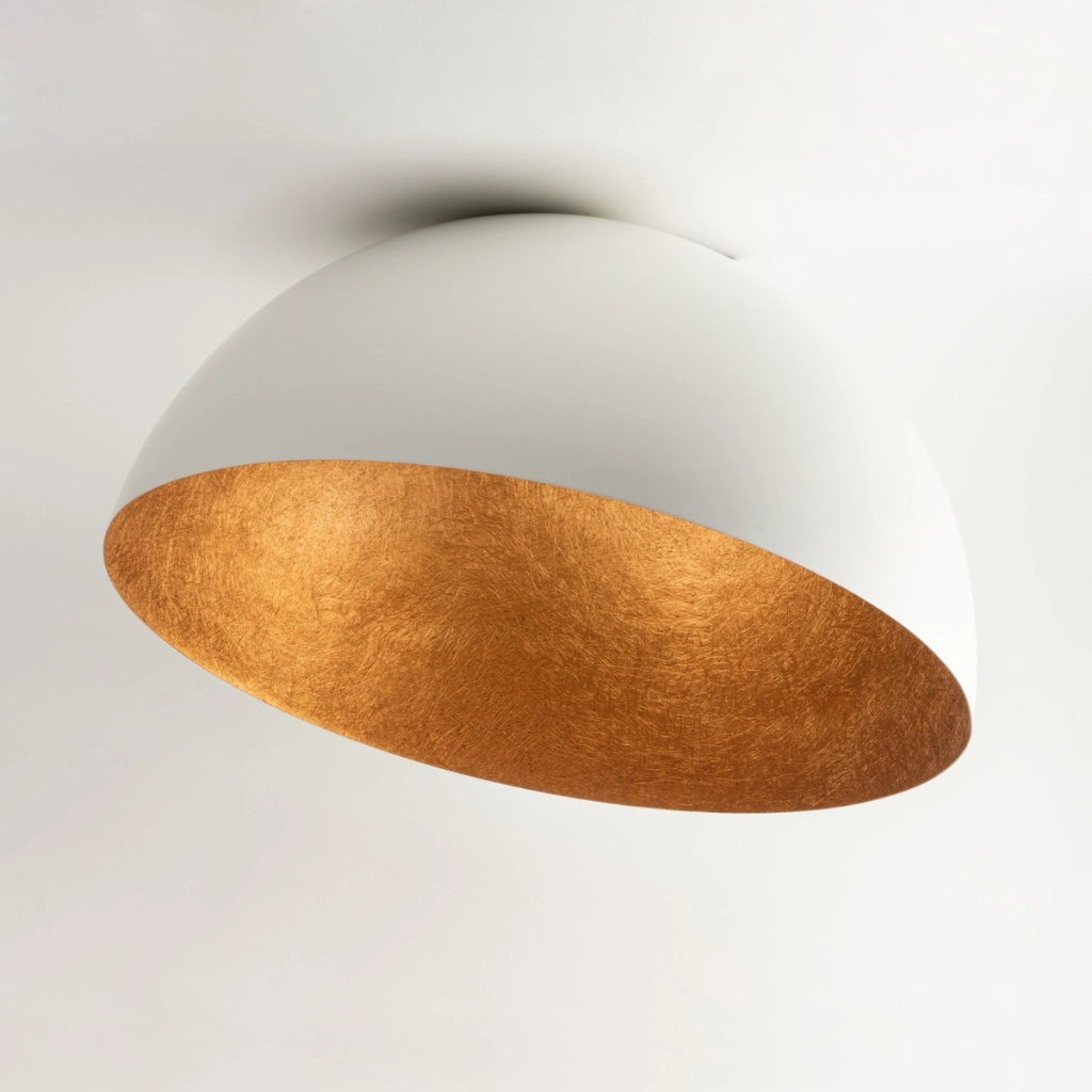 Plafoniera decorativa Sigma Sfera bianco/rame Ø70cm E27