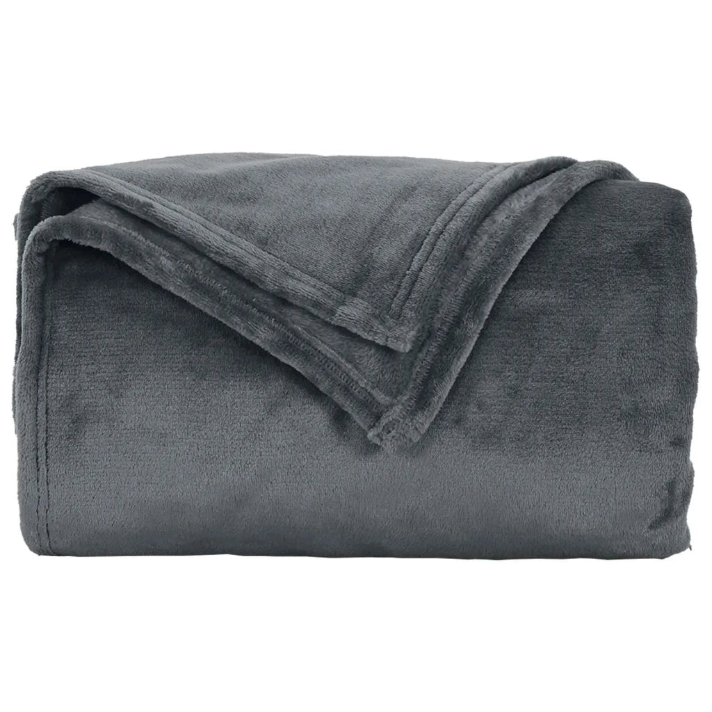Coperta Grigio scuro 130 x 150 cm Panno