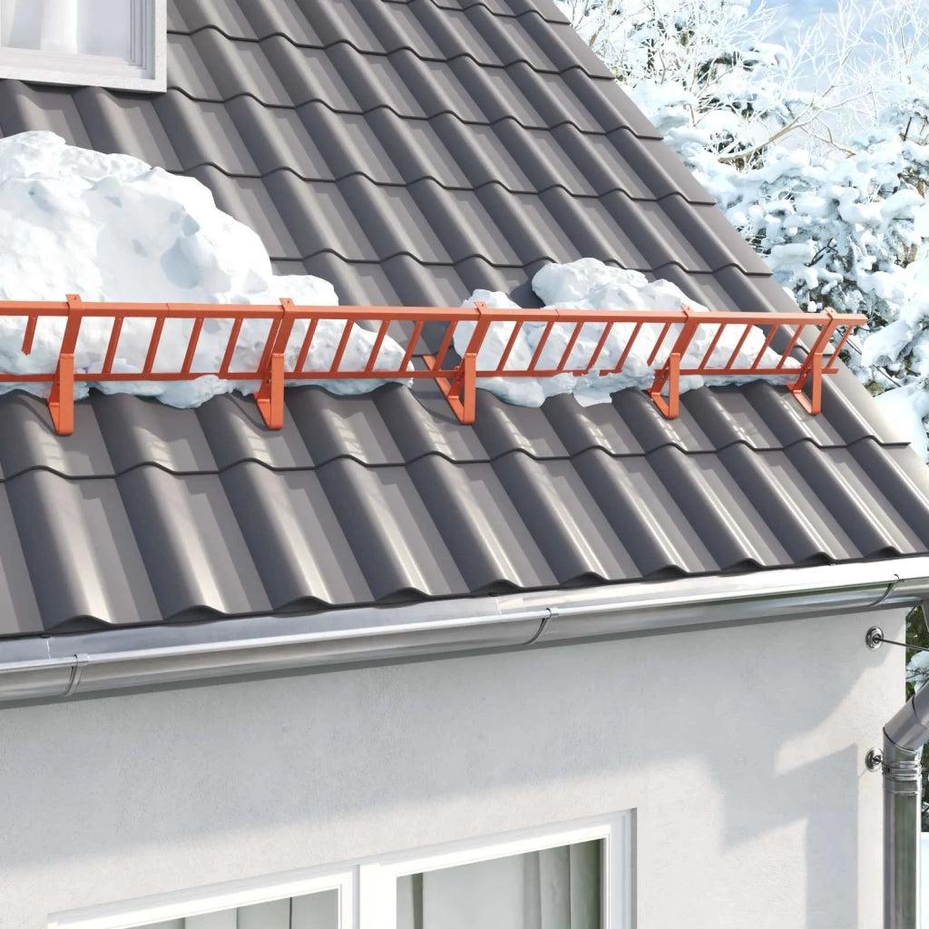 Guardia per neve sul tetto Rosso 800 x 29,5 x 34,5 cm Acciaio 42028462