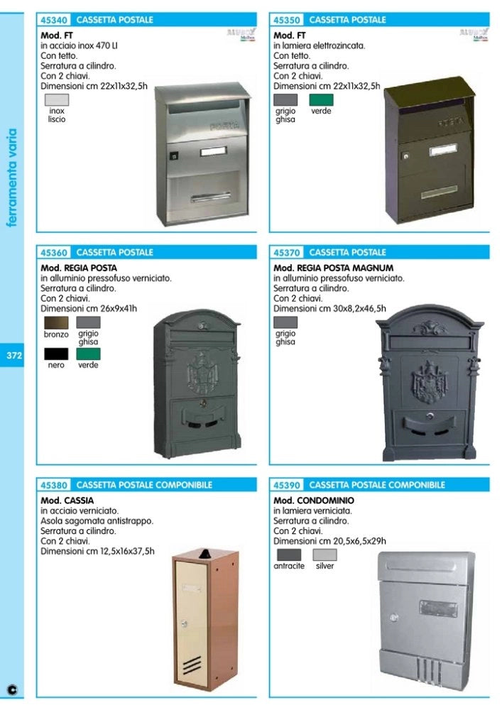 1pz alubox cassetta art. ft/v verde cod:ferx.6730