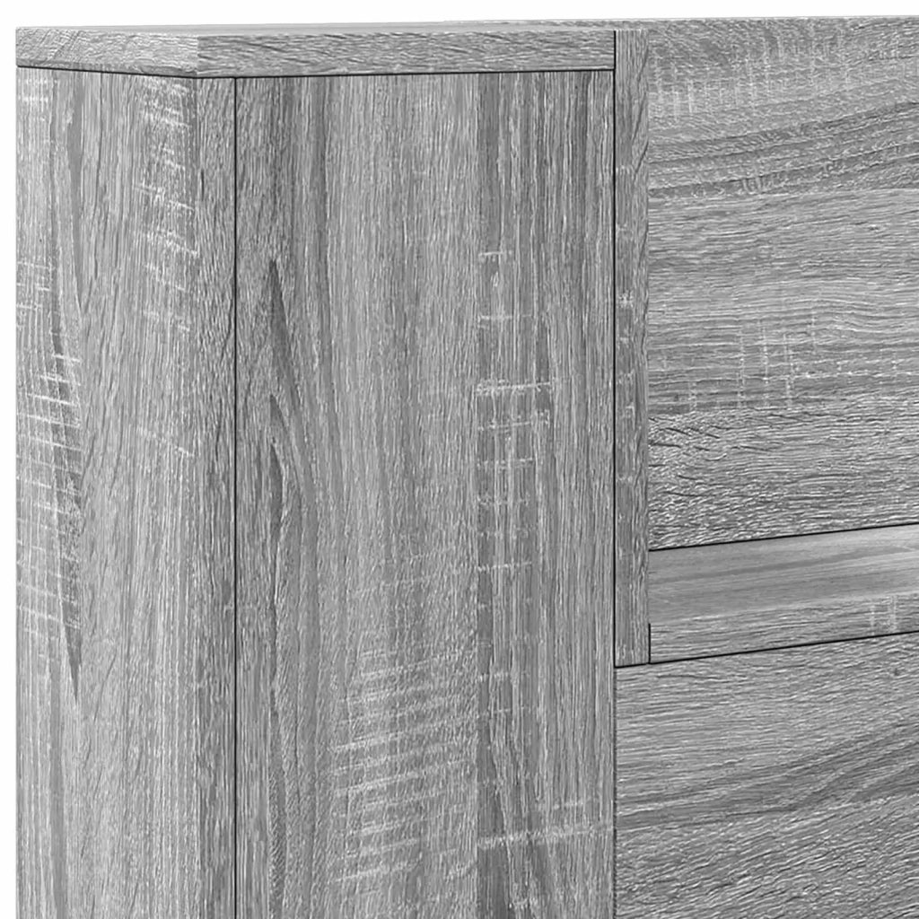 Testiera | Testata Grigio Sonoma 120 x 16,5 x 103,5 cm Legno multistrato