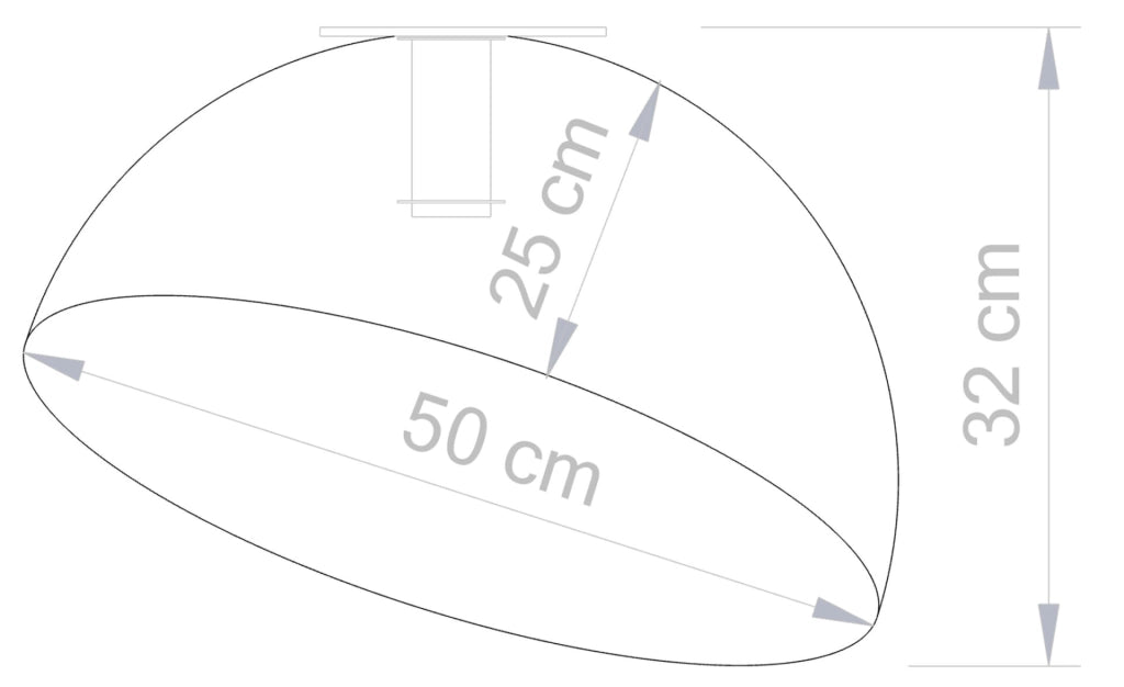 Plafoniera Sfera decorativa nera oro 50cm E27 Sigma Lighting