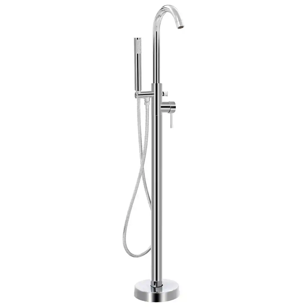Rubinetteria a Colonna per Vasca da Bagno Acciaio Inox 118,5 cm 145091