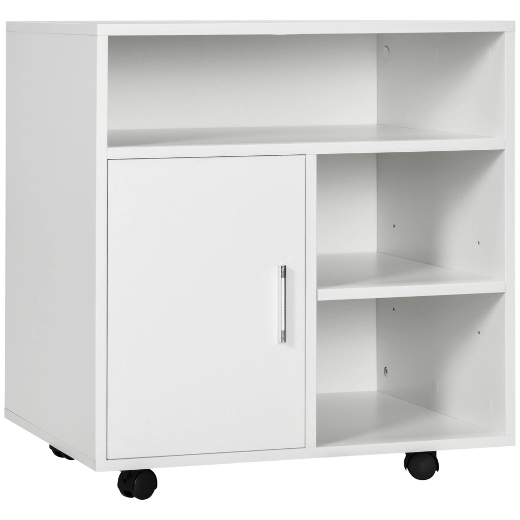 Armadio con Ruote ¨C Minimal ¨C Bianco 60x50x65,5 cm