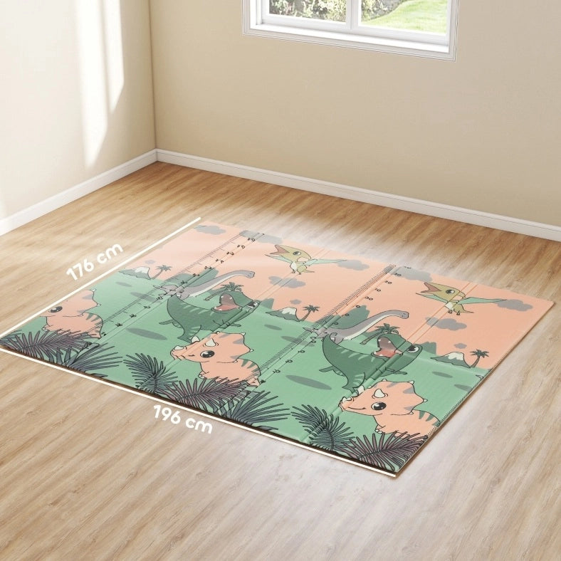 Tappeto gioco pieghevole ULEVR 196x176x1,5 cm double face in schiuma XPE multicolore