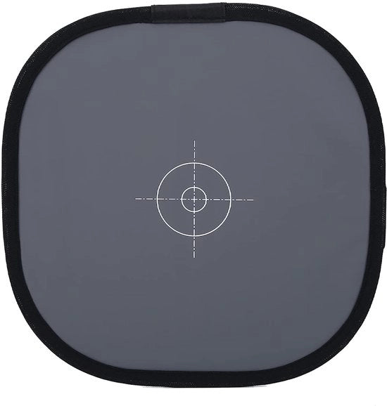 Riferimento per la composizione 30 Cm - Opvouwabile - Lato grigio/bianco - Accessorio fotografico - Esposizioni costanti - Fondamentale per i fotografi - Carta grigia