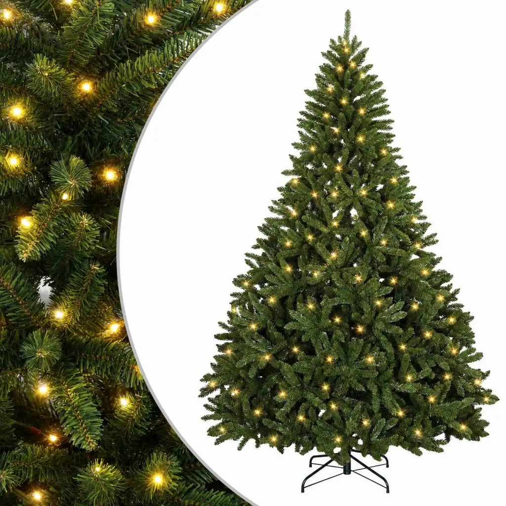 Albero di Natale Artificiale con Rami Pieghevoli 270 cm 600 LED 42054582
