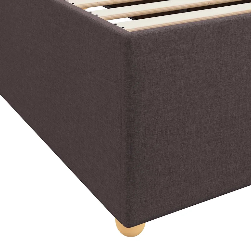 Struttura del letto Marrone Scuro 160 x 200 cm Tessuto 3399366