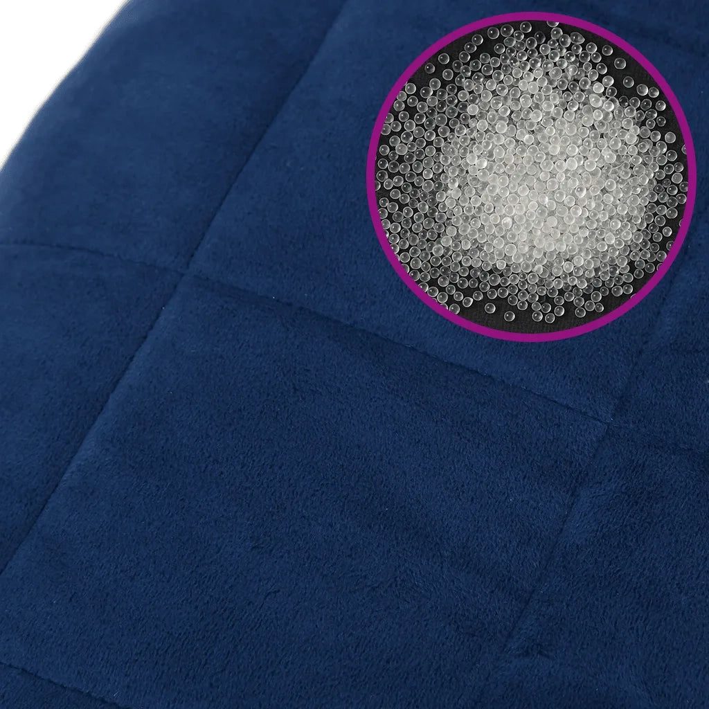 Coperta Ponderata Blu 200x225 cm 13 kg Tessuto