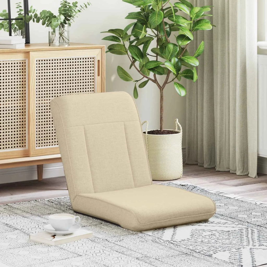 Sedia da Pavimento Crema 50 x 73 x 60 cm Tessuto 42028171