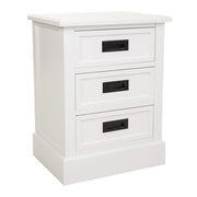 Comodino in legno bianco 45x35x60