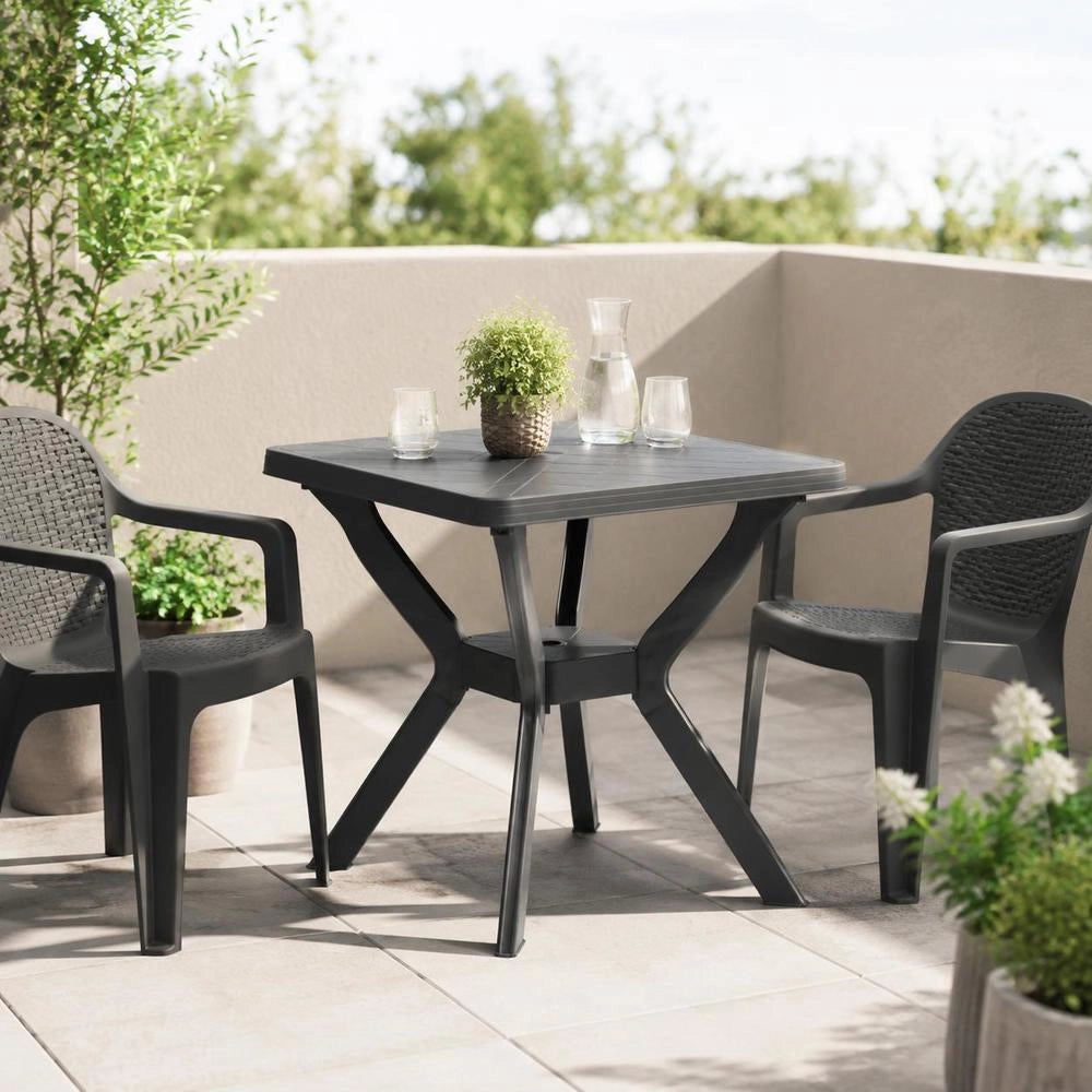 Bistro Table Anthracite 70x70x72 Cm Plastic