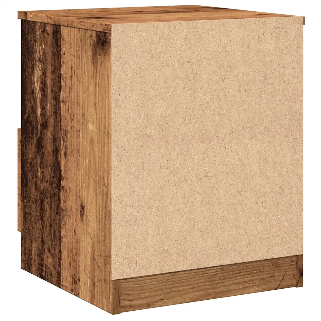 Comodino Legno Antico 40x40x50 cm in Legno Multistrato 856498