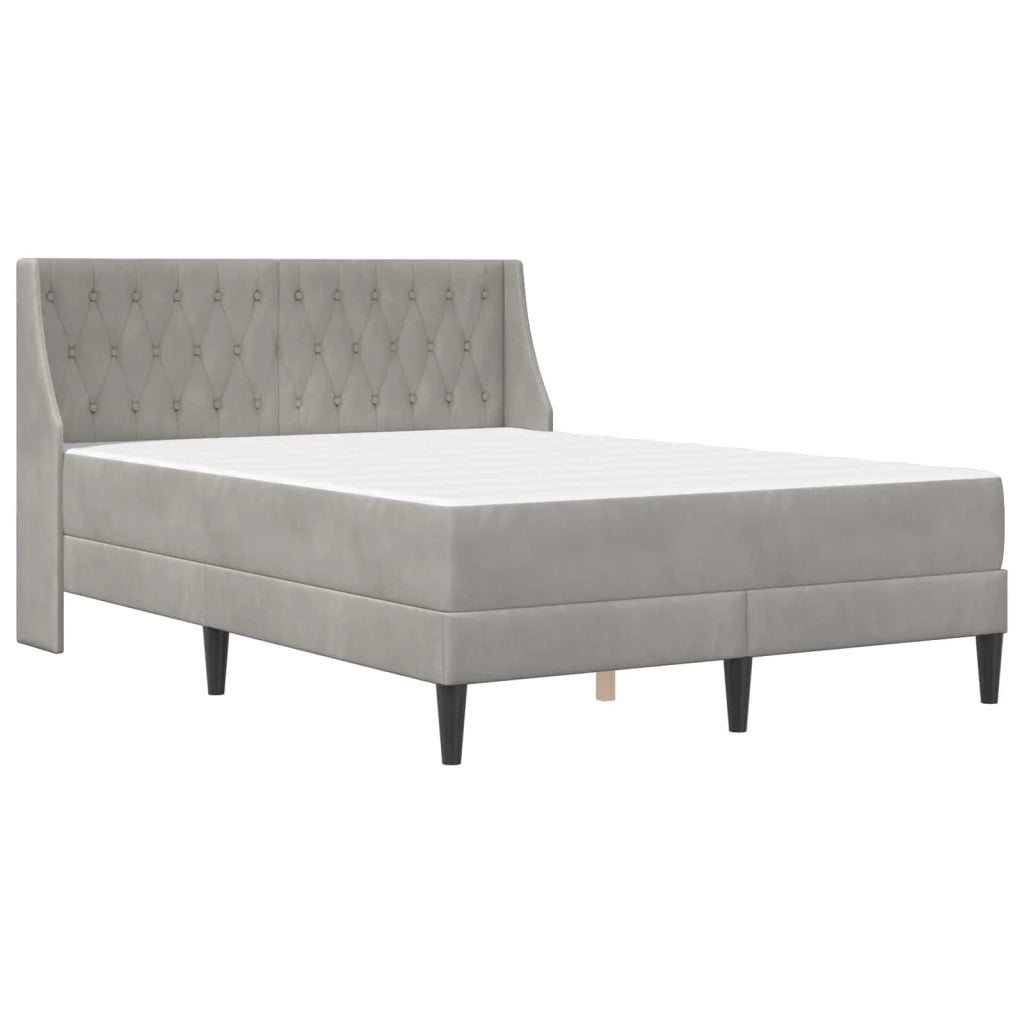 Struttura letto con materasso Grigio chiaro 140 x 200 cm 3414801