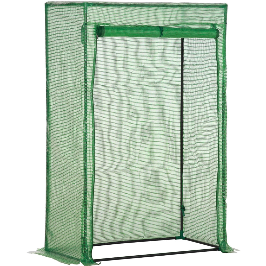 Serra da giardino stretta con porta avvolgibile 100x50x150 cm