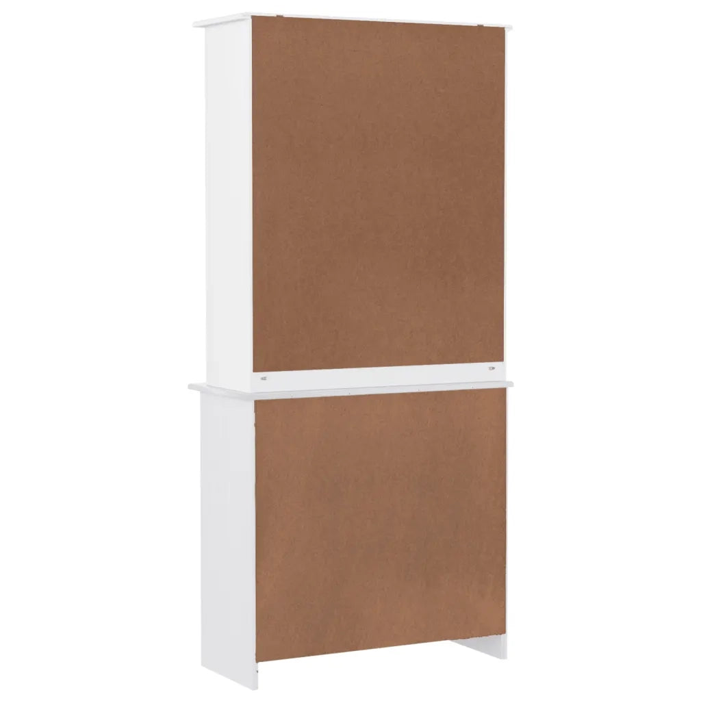 Credenza ALTA Bianca 77x35x165 cm in Legno Massello di Pino 3187774