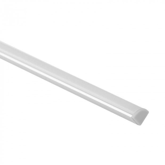 Profilo angolare LED RW-01 anodizzato diffusore opale 1m