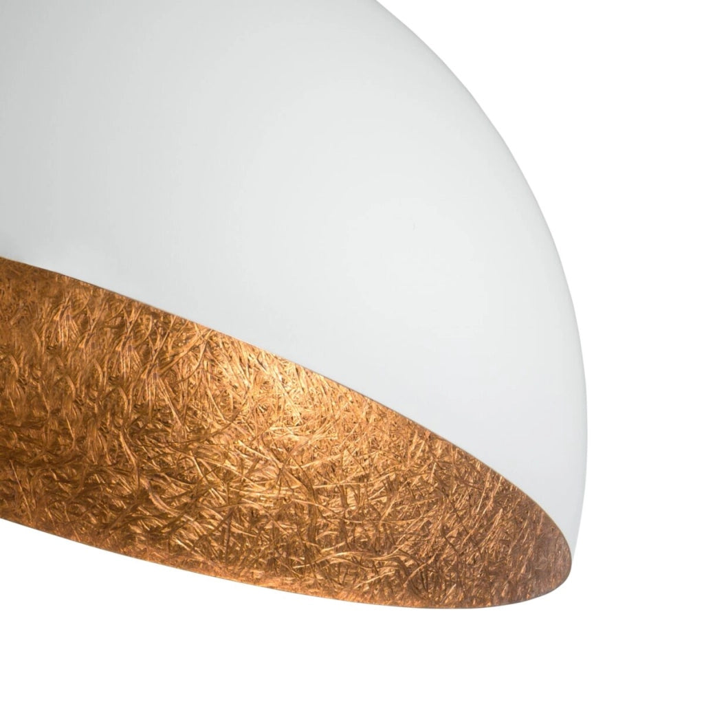 Plafoniera decorativa Sigma Sfera bianco/rame Ø70cm E27
