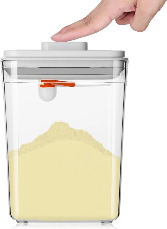 Dispensatore di polvere di latte da 2,3 L, contenitore di conservazione di polvere di latte per bambini, frutta e alimenti (2300 ml)