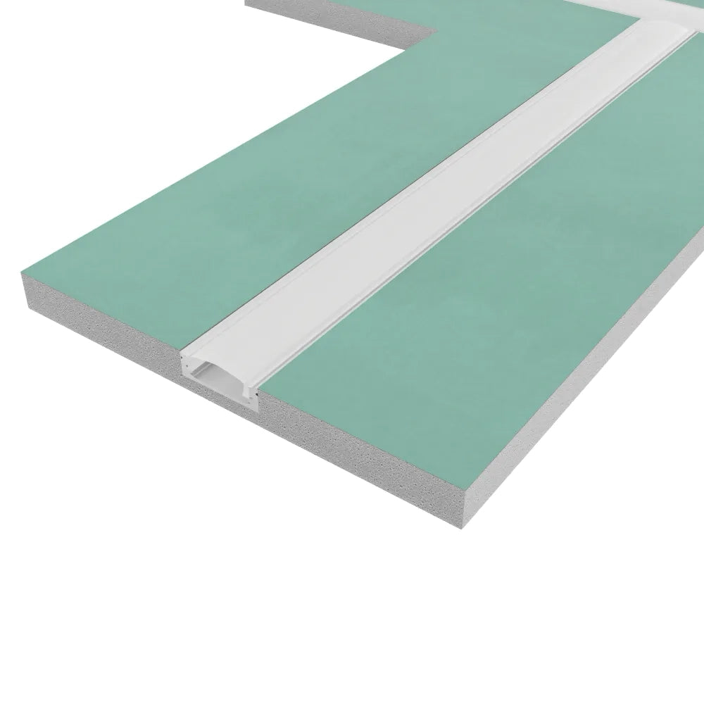 Cartongesso con profilo in alluminio integrato "T" resistente all'umidità