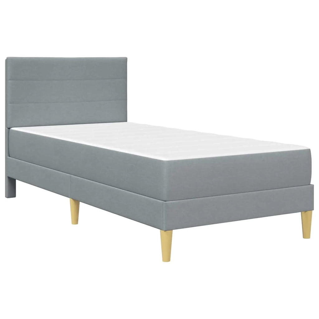 Struttura del letto-Giroletto Grigio chiaro 80 x 200 cm Poliestere