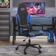 Sedia da Gaming Massaggiante Nero e Blu in Similpelle 345533