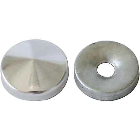 BORCHIA COPRIVITE BOMBATA 14 mm - Ottone nichelato - 200 pezzi
