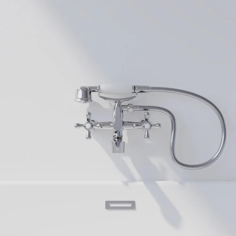 Set miscelatori: lavabo alto bidet ed esterno vasca a muro | Julia