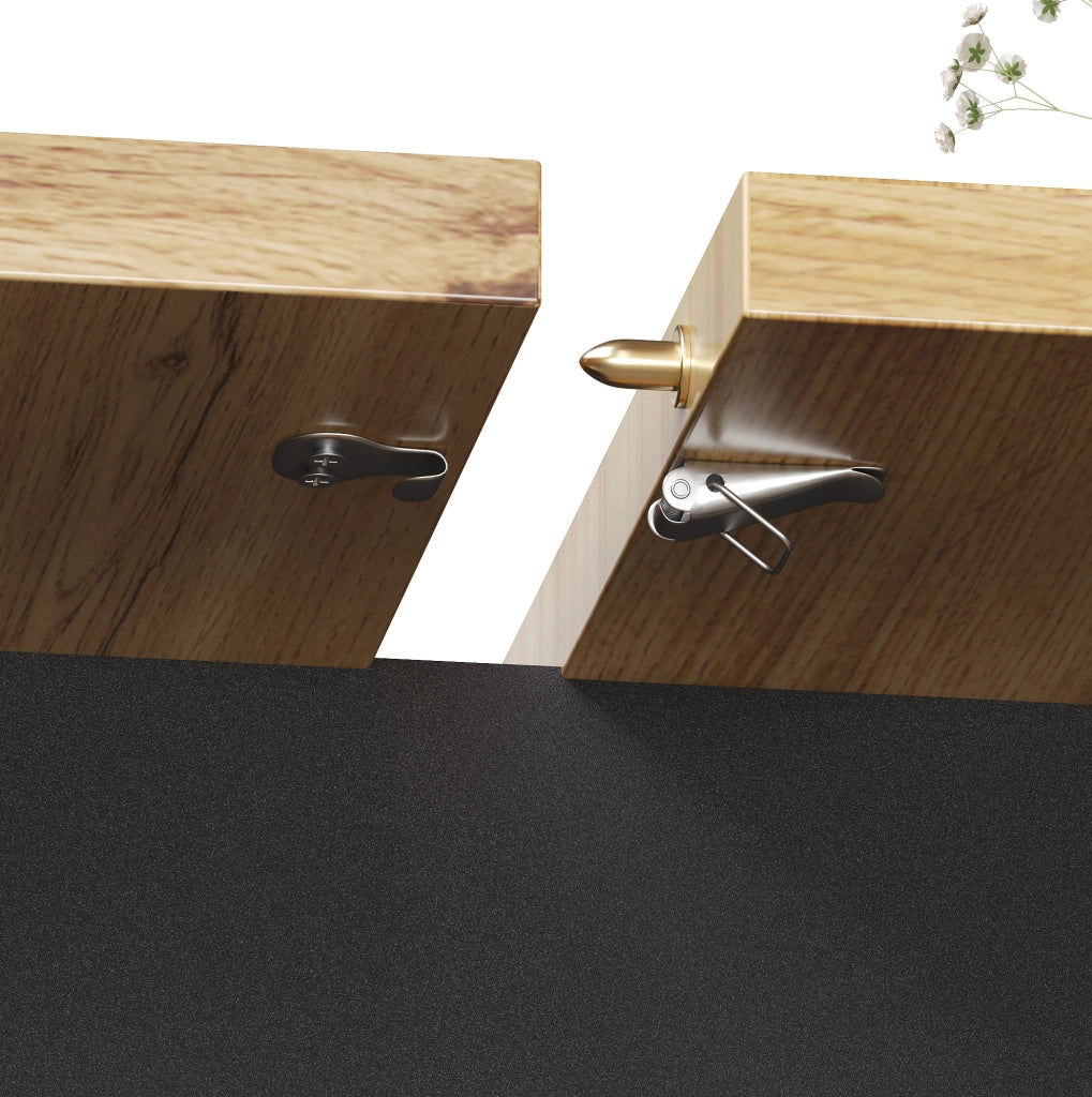 Tavolo da pranzo allungabile 110-140x80 cm nero e naturale con contenitore