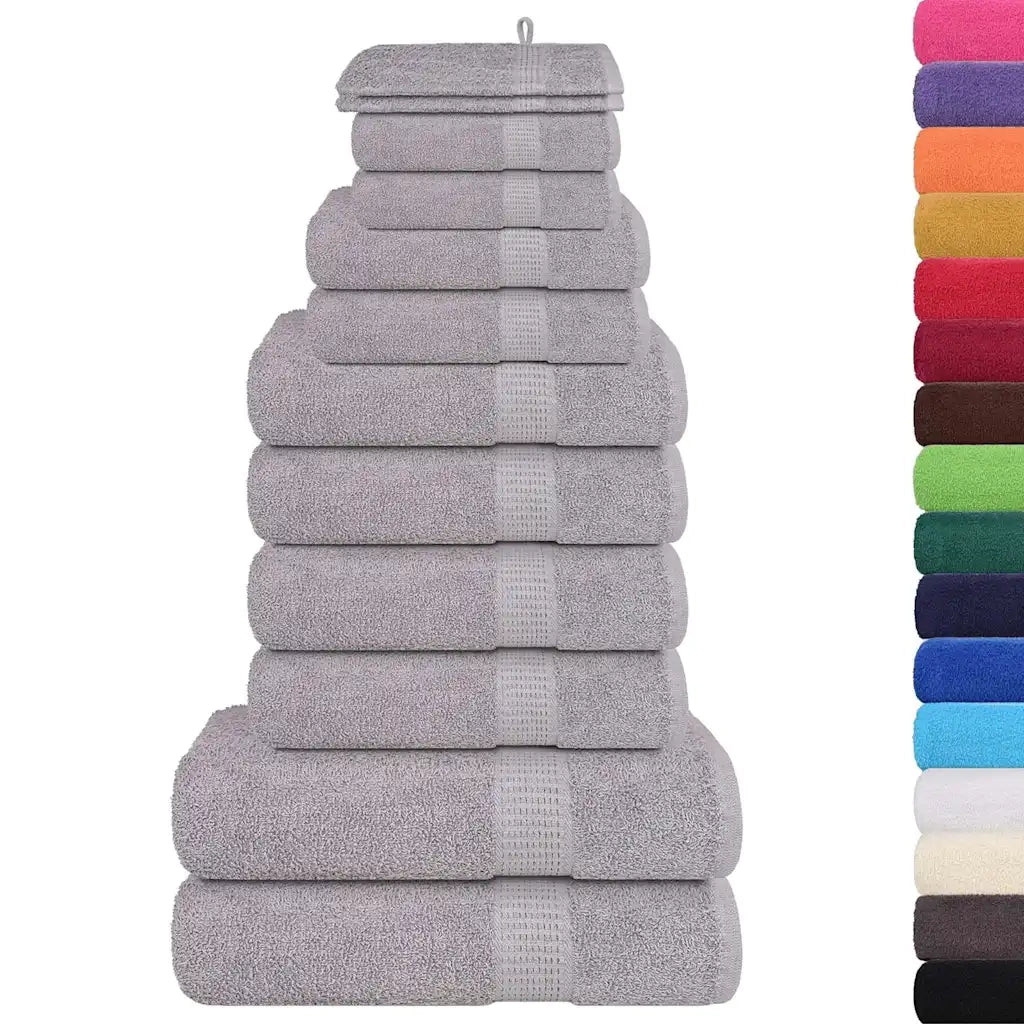 Set di asciugamani 12 pezzi FROGN Grigio 360 g/m² 137102