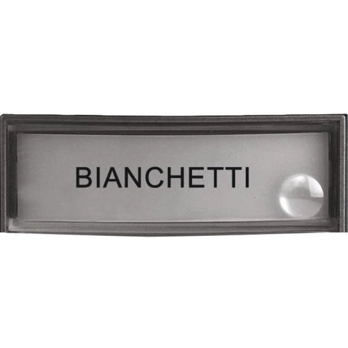 URMET PULSANTE PICCOLO CON VETRO E CARTELLINO PER PULSANTIERA SMYLE E GENYA