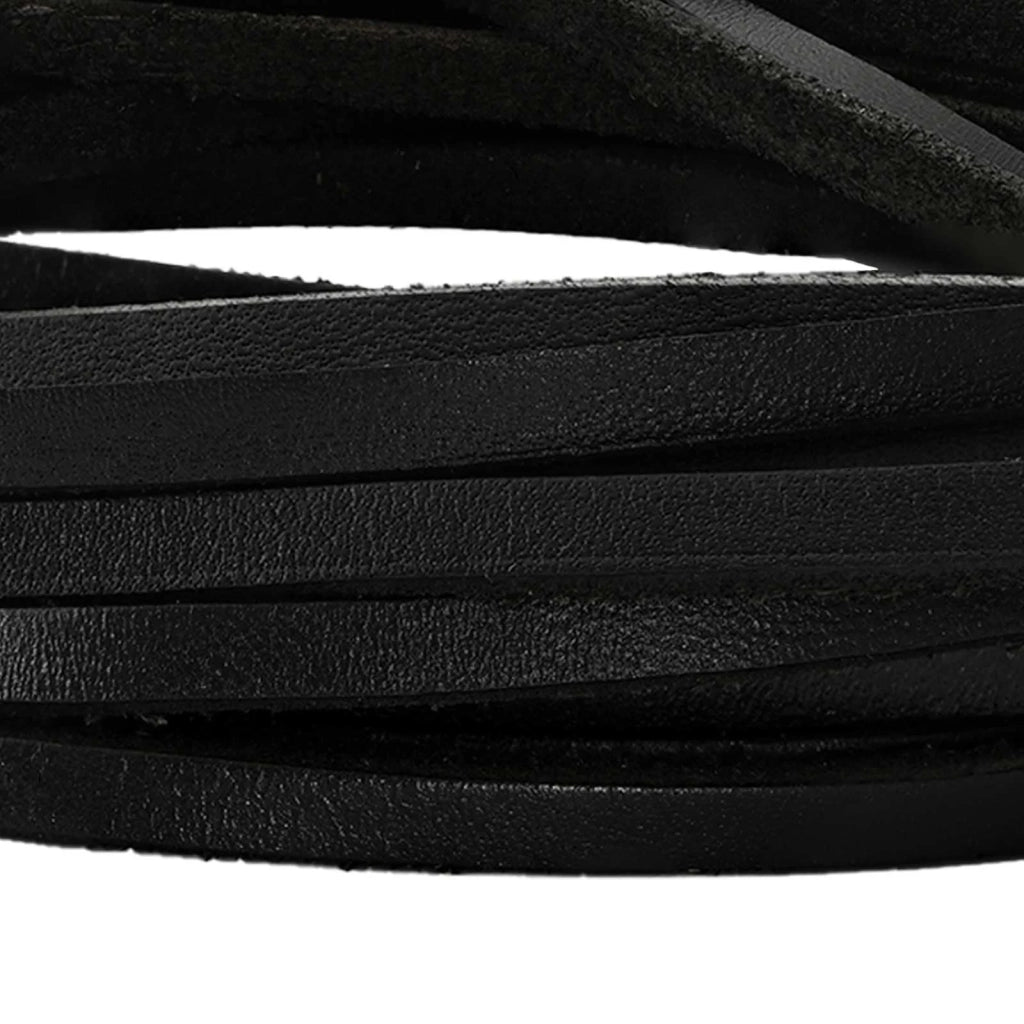Cinturino in pelle Nero 200 x 0,3 cm Pelle 42034127