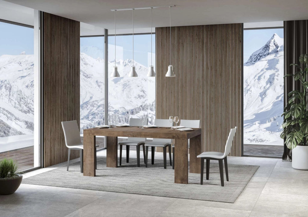 Tavolo allungabile 90x200/304 cm Roxel noce