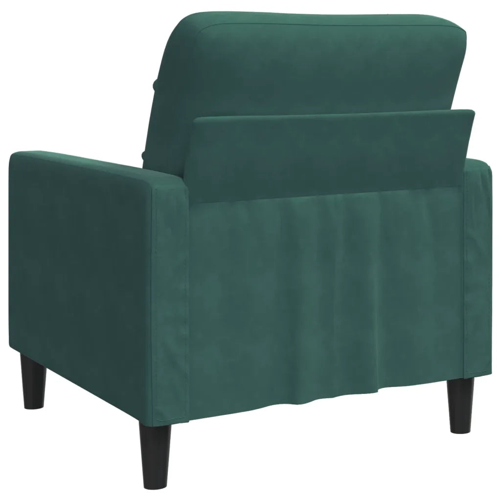Poltrona | Sedia Relax Verde Scuro 60 cm Velluto