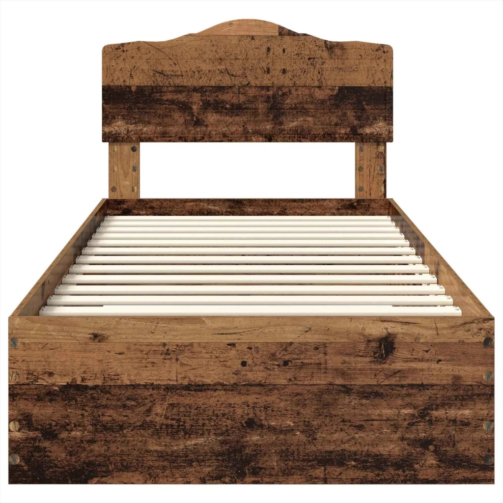 Struttura del letto Legno vecchio 90 x 190 cm Legno multistrato 3413254