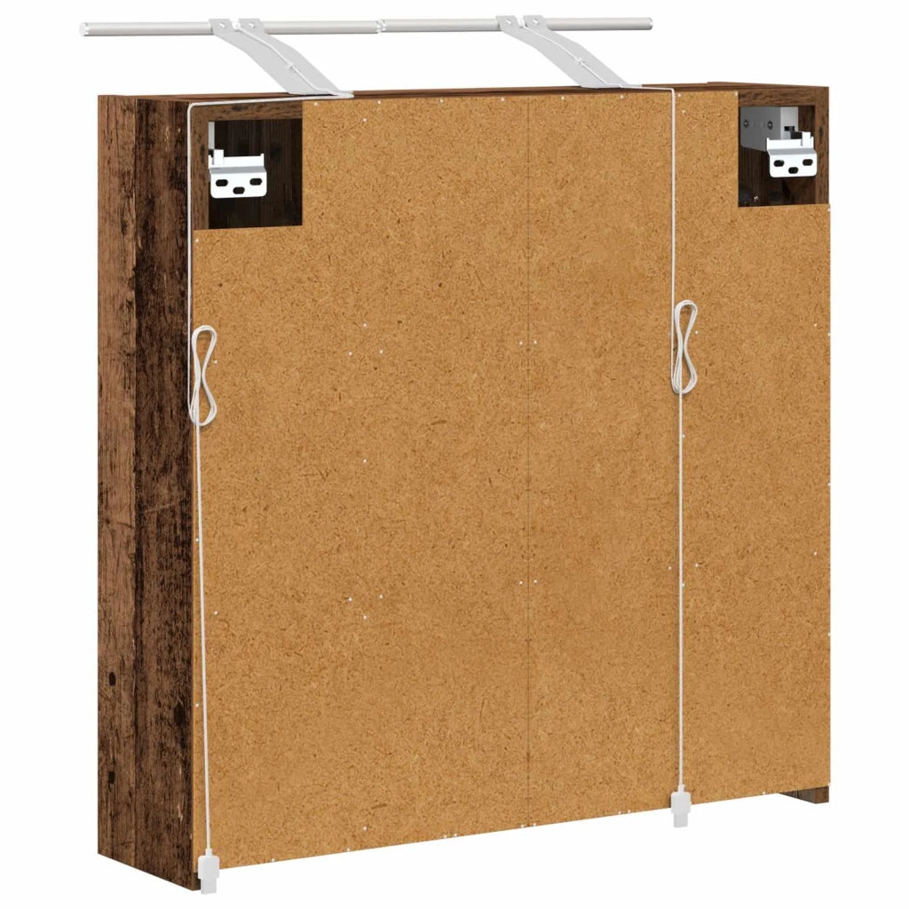 Mobiletto per specchio da bagno Legno vecchio 889165