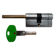 Cilindro profilato cromo satinato 26x10x46
