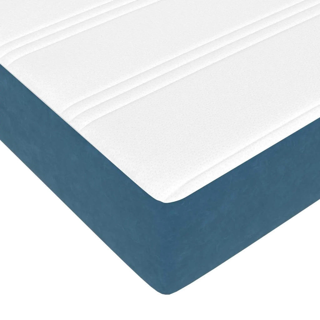 Struttura letto con materasso 2 pcs Blu Velluto 3399526
