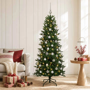 Albero di Natale artificiale con palline 150 cm 150 LED 3465948