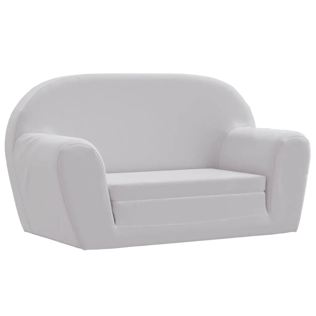 Poltrona | Sedia Relax Letto per Bambini Grigio Chiaro