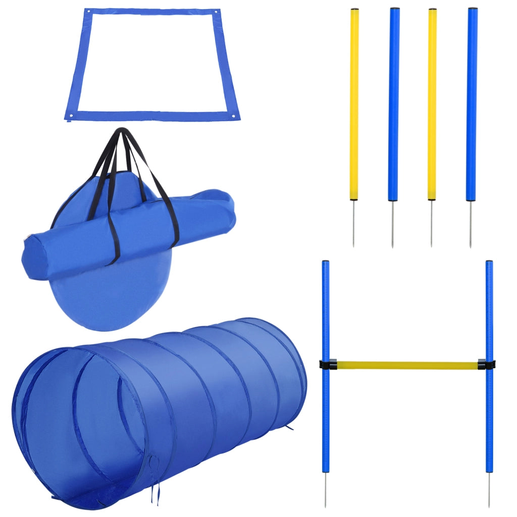 Set Agility per Cani con Tunnel e Stacchi ¨C Zephmum ¨C Blu