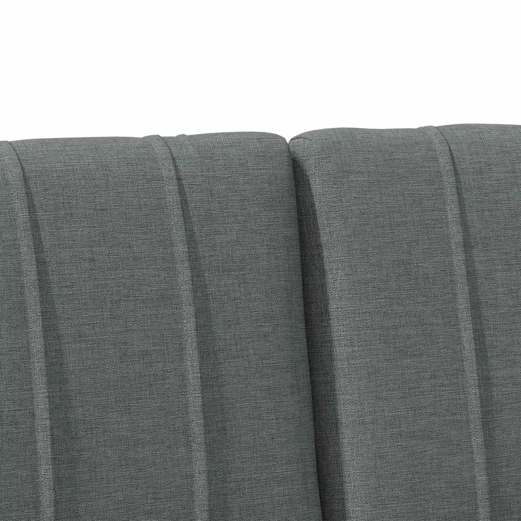 Testiera imbottita Grigio scuro 200 cm Pino massello 879210