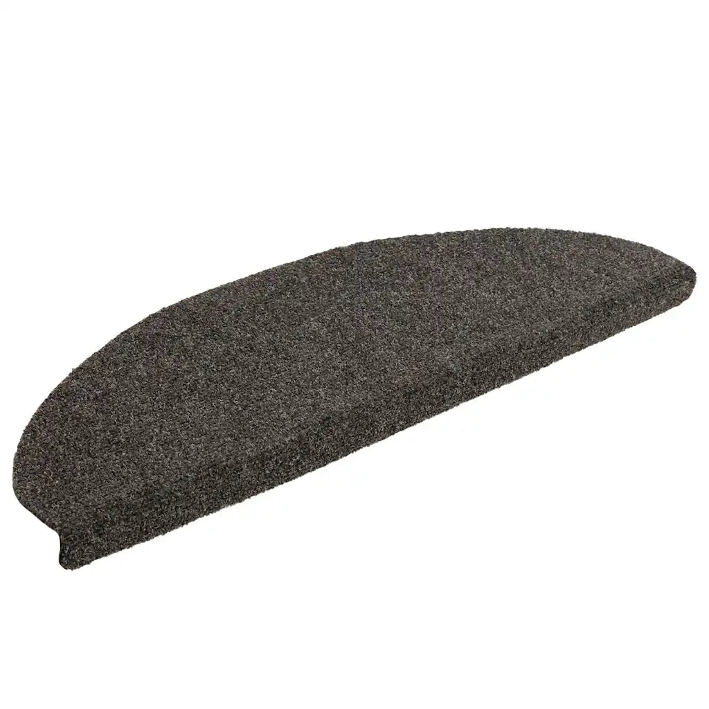 Tappetini per scale autoadesivi 5 pz | Gradini per Scale 65x21x4 cm antracite semicircolari grandi